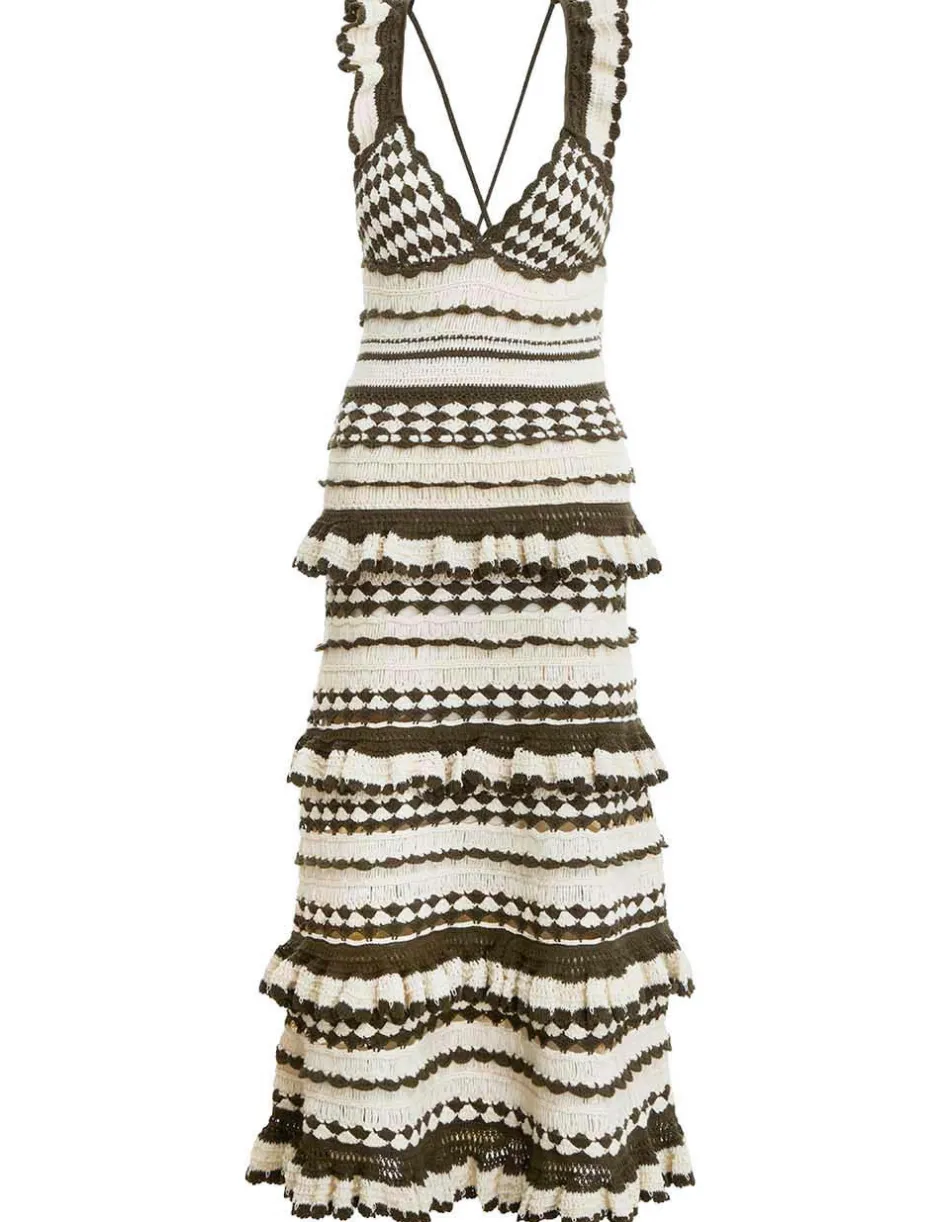 ZIMMERMANN Devi Crochet Frill Dress