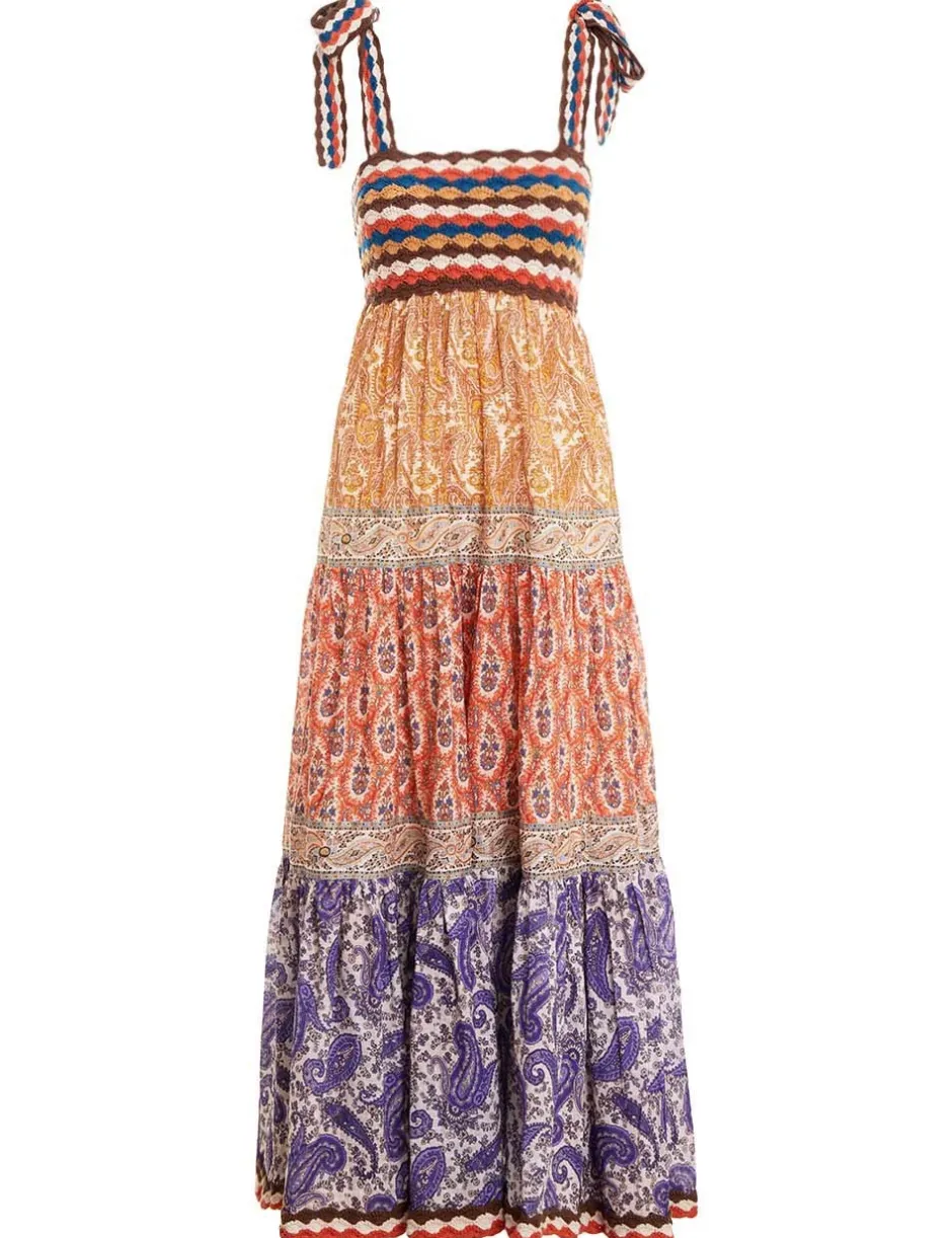 Best ZIMMERMANN Devi Crochet Spliced Dress