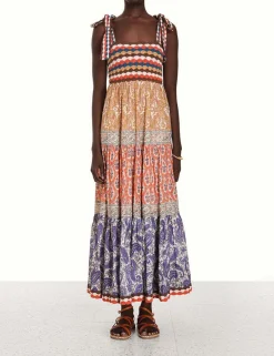 Discount ZIMMERMANN Devi Crochet Spliced Dress