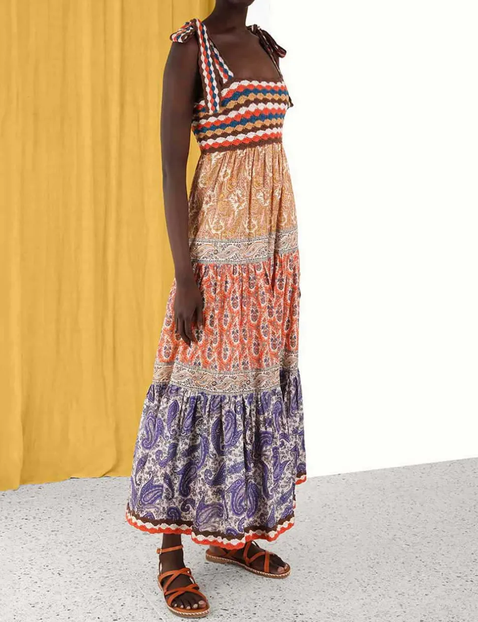 Discount ZIMMERMANN Devi Crochet Spliced Dress
