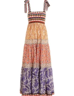 Clearance ZIMMERMANN Devi Crochet Spliced Dress