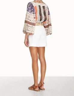 Outlet ZIMMERMANN Devi Cuffed Shorts