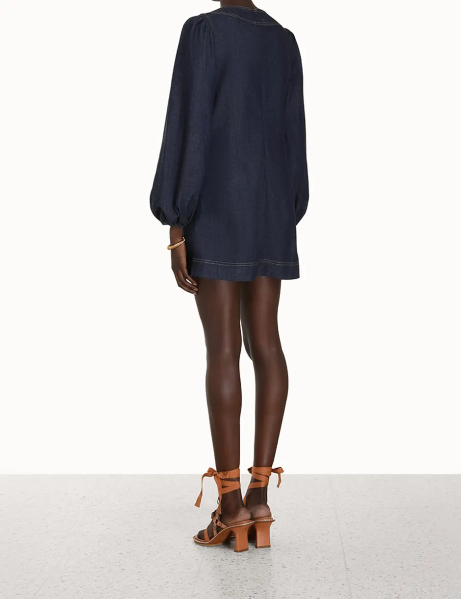 Discount ZIMMERMANN Devi Lace Up Tunic Dress