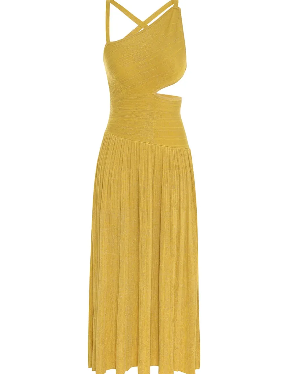 Online ZIMMERMANN Devi Lurex Midi Dress