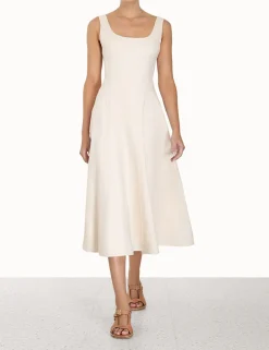 Discount ZIMMERMANN Devi Panelled Midi Dress