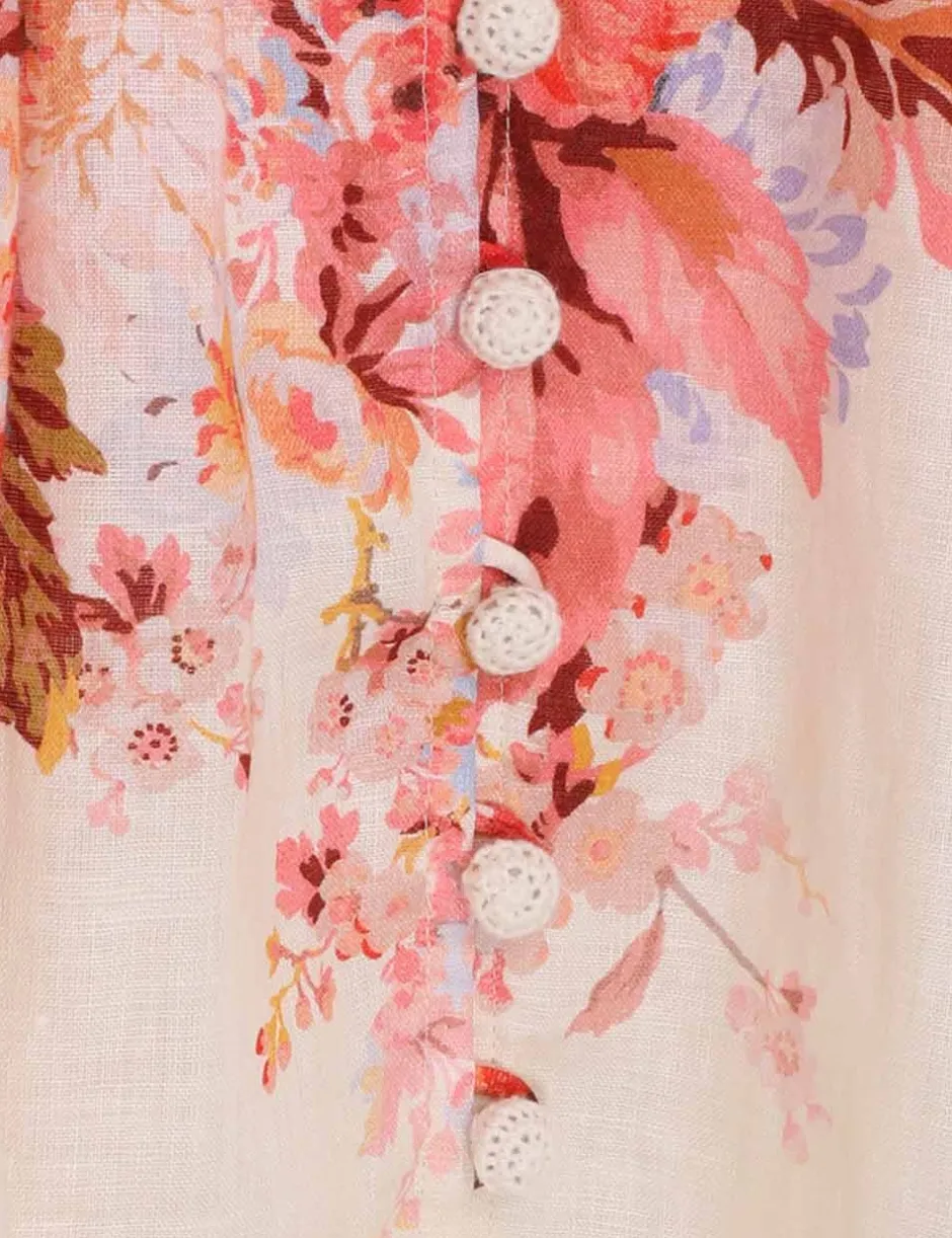 Clearance ZIMMERMANN Devi Plunge Mini Dress
