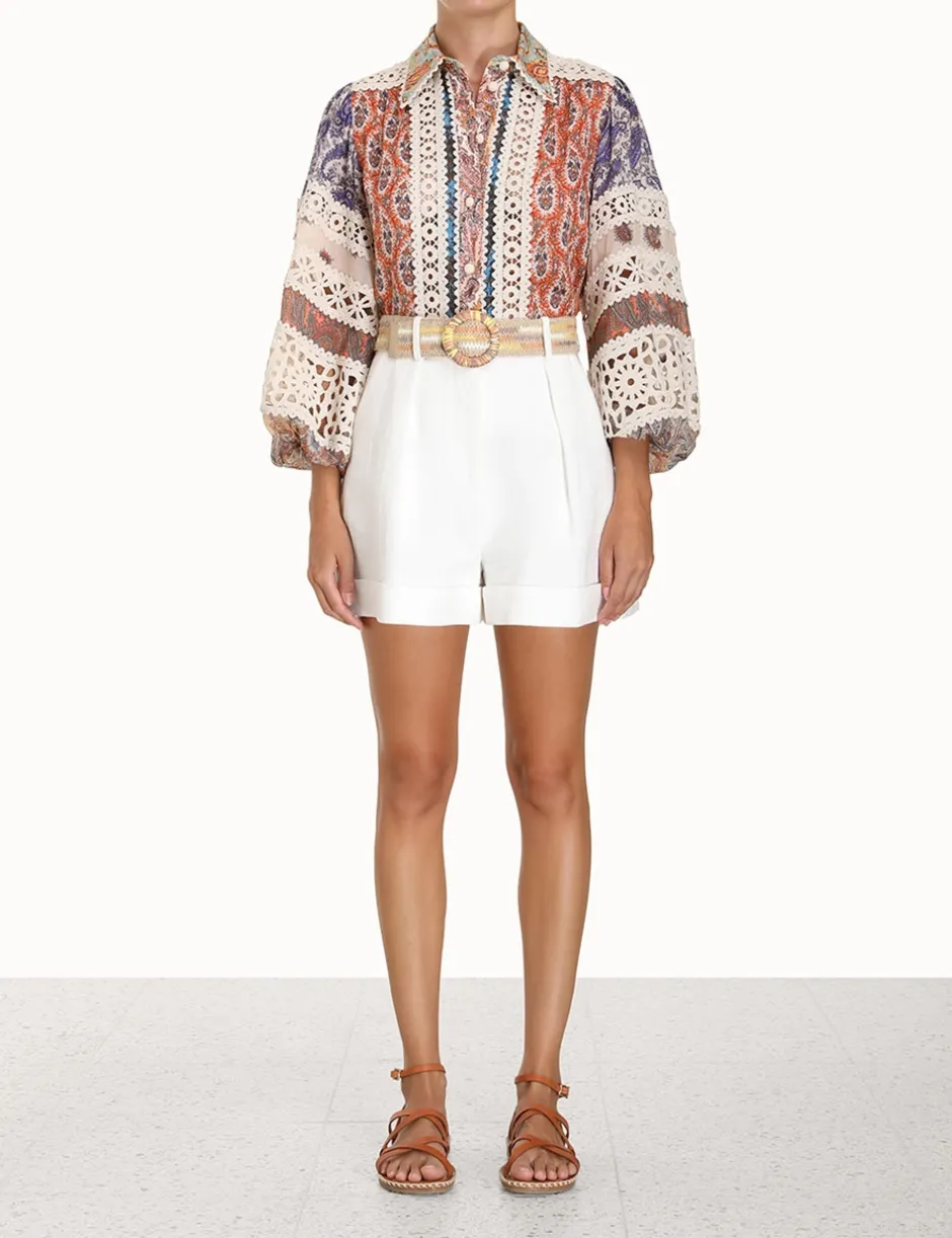 Sale ZIMMERMANN Devi Spliced Billow Blouse