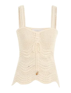 New ZIMMERMANN Devi Textured Knit Tank