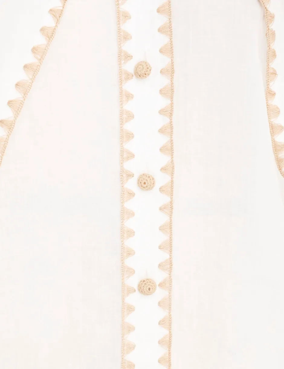 Discount ZIMMERMANN Devi Tie Neck Blouse