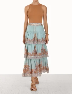 ZIMMERMANN Devi Tiered Skirt