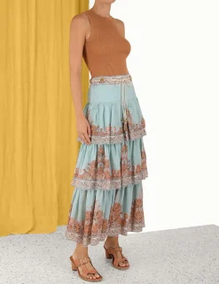 ZIMMERMANN Devi Tiered Skirt