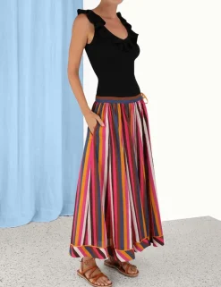 New ZIMMERMANN Devi V-Neck Frill Tank