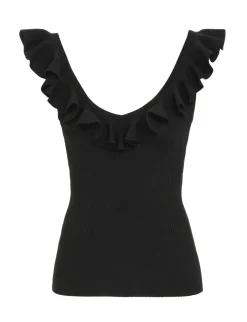 Hot ZIMMERMANN Devi V-Neck Frill Tank
