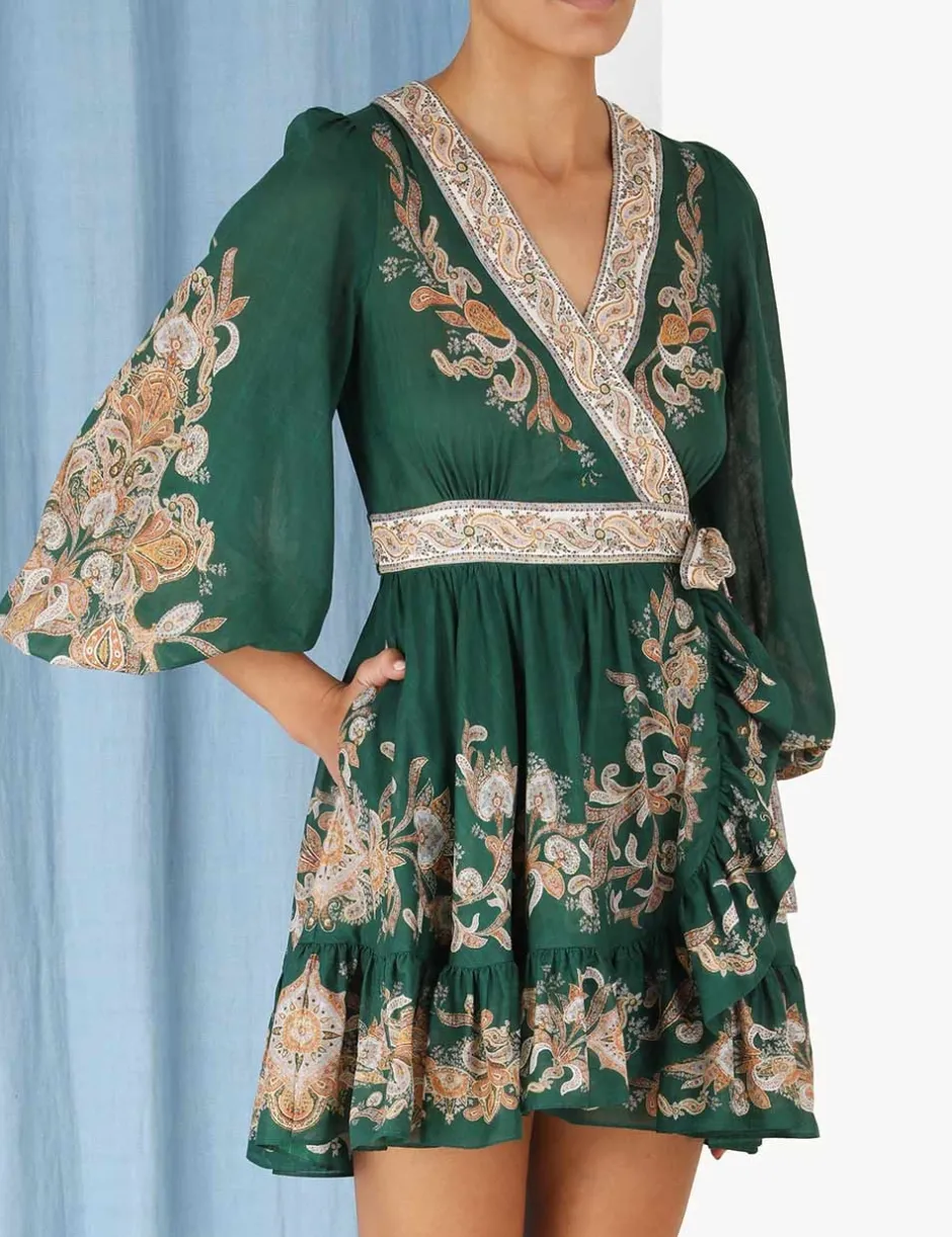 Best ZIMMERMANN Devi Wrap Mini Dress