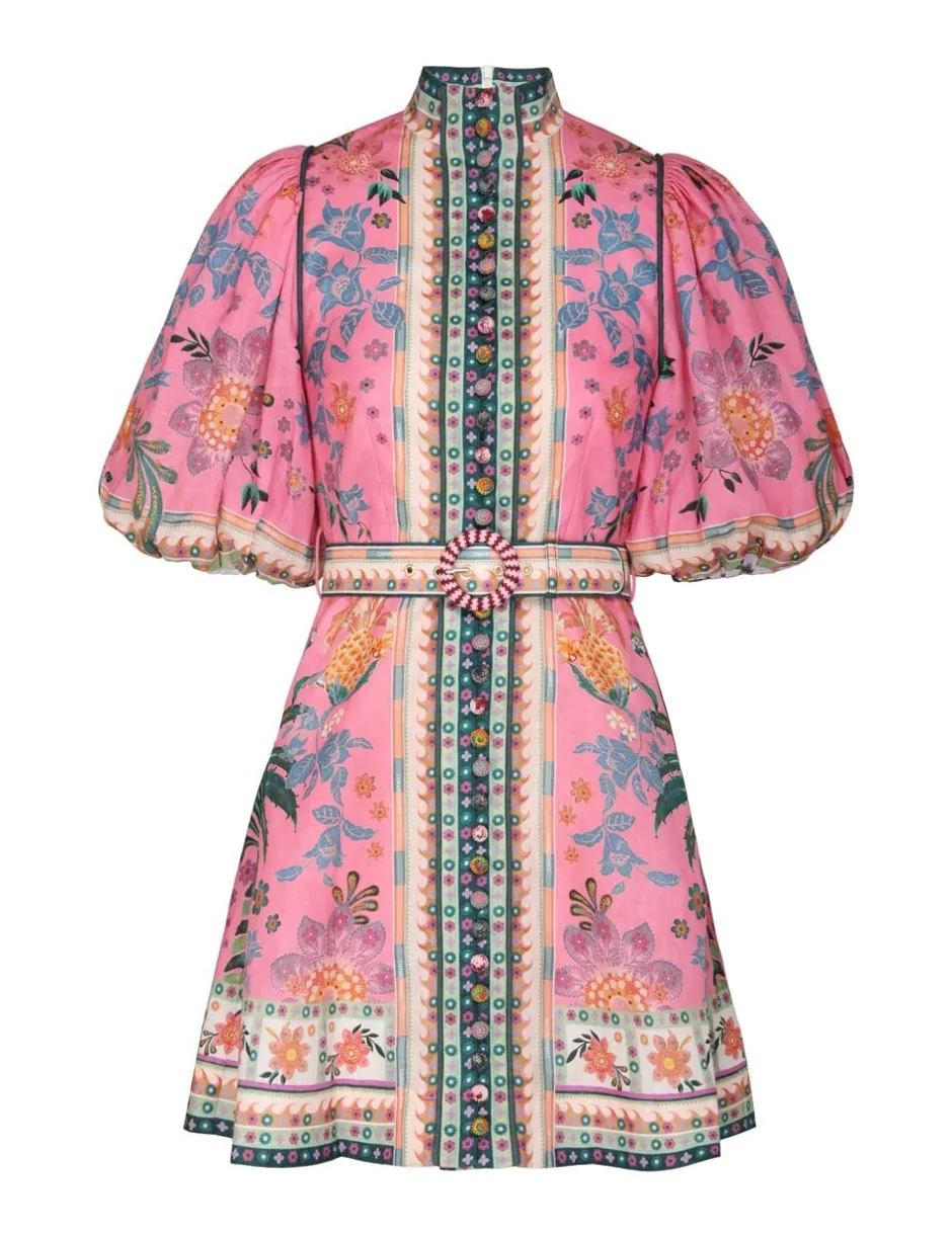 Outlet ZIMMERMANN Ginger Buttoned Mini Dress