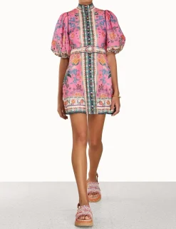 Outlet ZIMMERMANN Ginger Buttoned Mini Dress