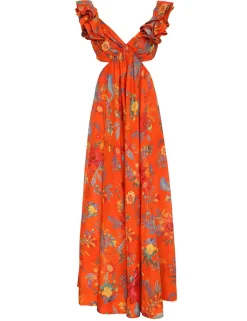New ZIMMERMANN Ginger Frill Midi Dress