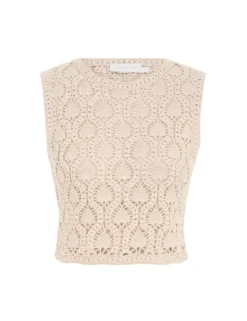 Best ZIMMERMANN Ginger Hand Crochet Tank