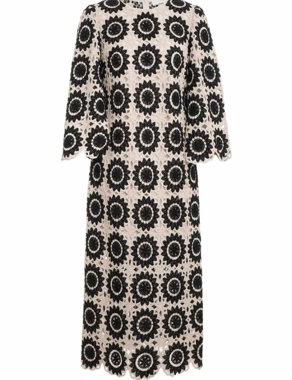 Outlet ZIMMERMANN Ginger Lace Midi Dress