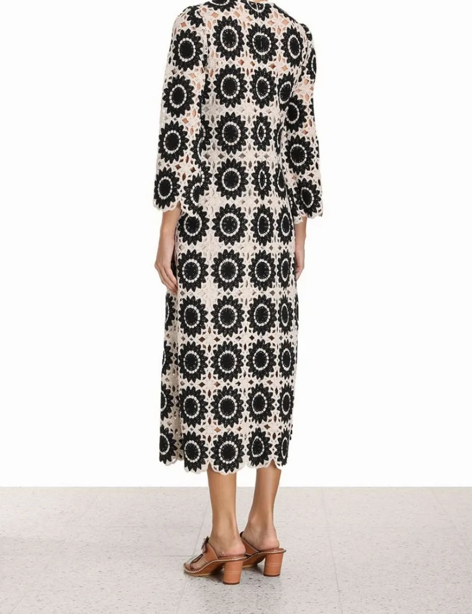 Outlet ZIMMERMANN Ginger Lace Midi Dress