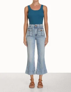 Clearance ZIMMERMANN Ginger Scoop Neck Tank