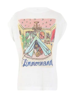 New ZIMMERMANN Ginger Sleeveless Tee