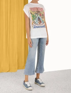 New ZIMMERMANN Ginger Sleeveless Tee