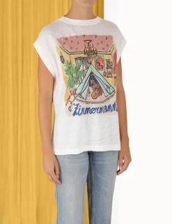 Outlet ZIMMERMANN Ginger Sleeveless Tee
