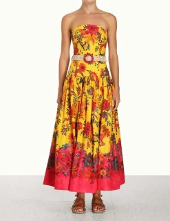 Hot ZIMMERMANN Ginger Strapless Midi Dress