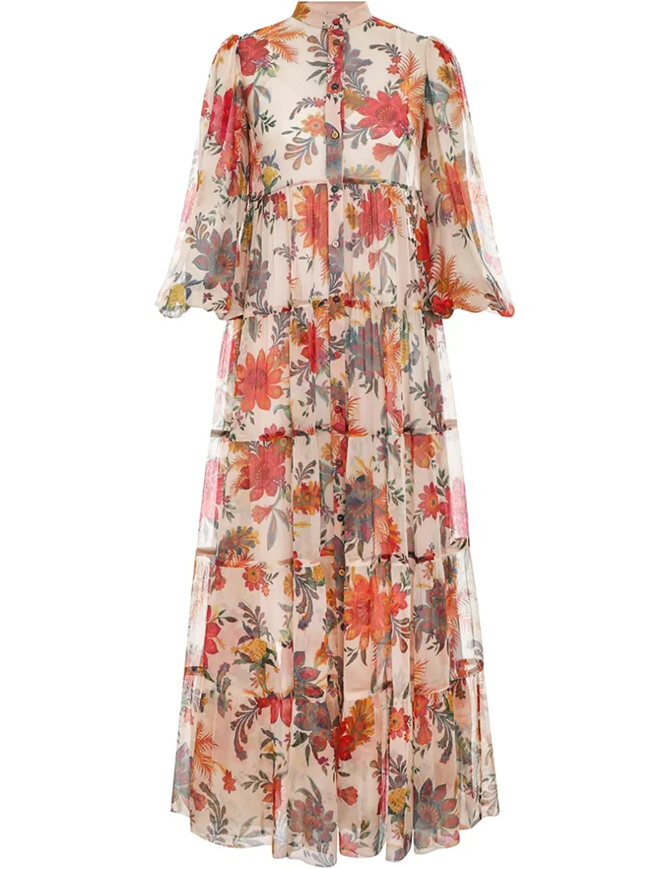 Discount ZIMMERMANN Ginger Tiered Midi Dress