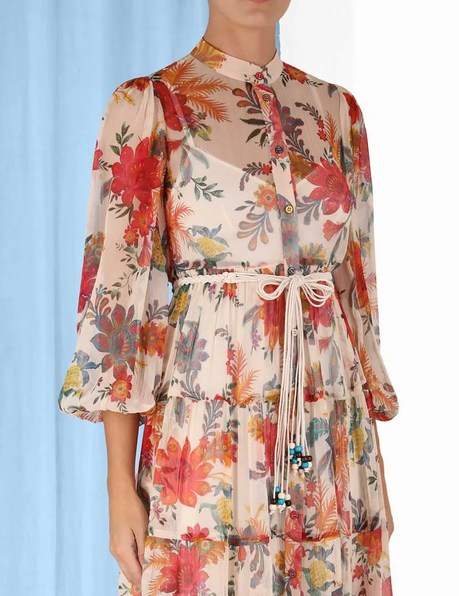 Discount ZIMMERMANN Ginger Tiered Midi Dress