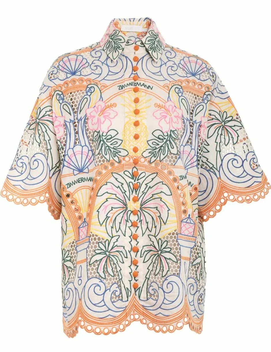 Clearance ZIMMERMANN Ginger Tropical Shirt
