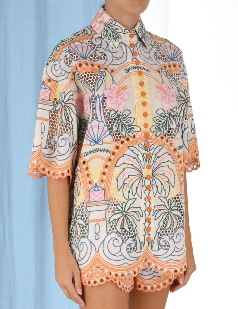 Clearance ZIMMERMANN Ginger Tropical Shirt