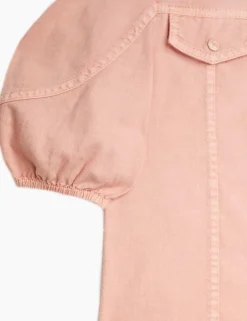 New ZIMMERMANN Ginger Utility Denim Top