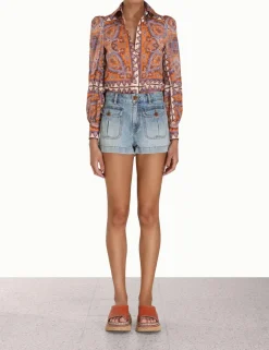 Hot ZIMMERMANN Halcyon Blouson Blouse