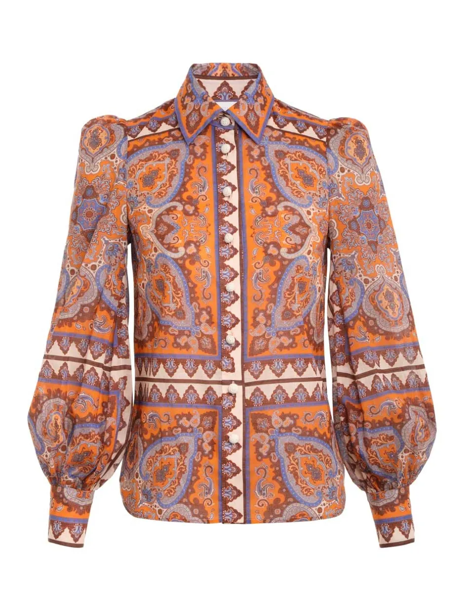 Sale ZIMMERMANN Halcyon Blouson Blouse