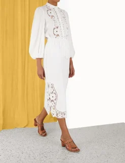 Clearance ZIMMERMANN Halcyon Broderie Shirt