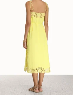 New ZIMMERMANN Halcyon Broderie Slip Dress