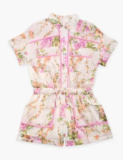 Sale ZIMMERMANN Halcyon Floral Playsuit