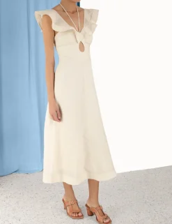 Discount ZIMMERMANN Halcyon Flutter Midi Dress