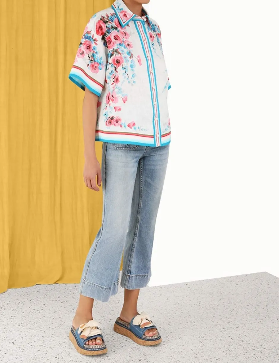 New ZIMMERMANN Halcyon Oversized Shirt