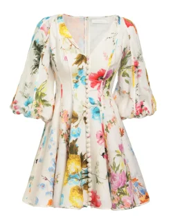 Sale ZIMMERMANN Halcyon Panelled Mini Dress