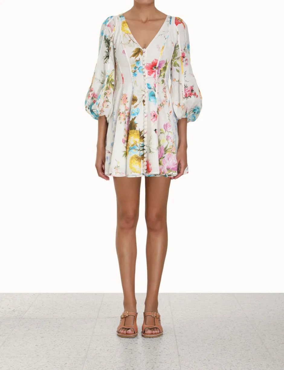 Sale ZIMMERMANN Halcyon Panelled Mini Dress