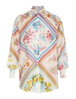 Outlet ZIMMERMANN Halcyon Relaxed Shirt