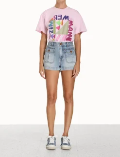 Outlet ZIMMERMANN Halcyon Relaxed Tee