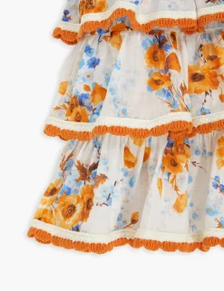 Clearance ZIMMERMANN Halcyon Scallop Crochet Dress