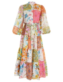 Clearance ZIMMERMANN Halcyon Tiered Midi Dress