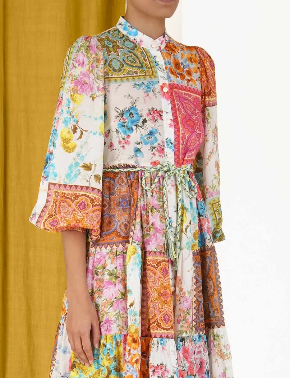 Clearance ZIMMERMANN Halcyon Tiered Midi Dress