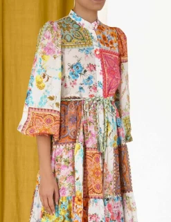 ZIMMERMANN Halcyon Tiered Midi Dress