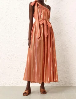 Best ZIMMERMANN Junie Asymmetric Midi Dress